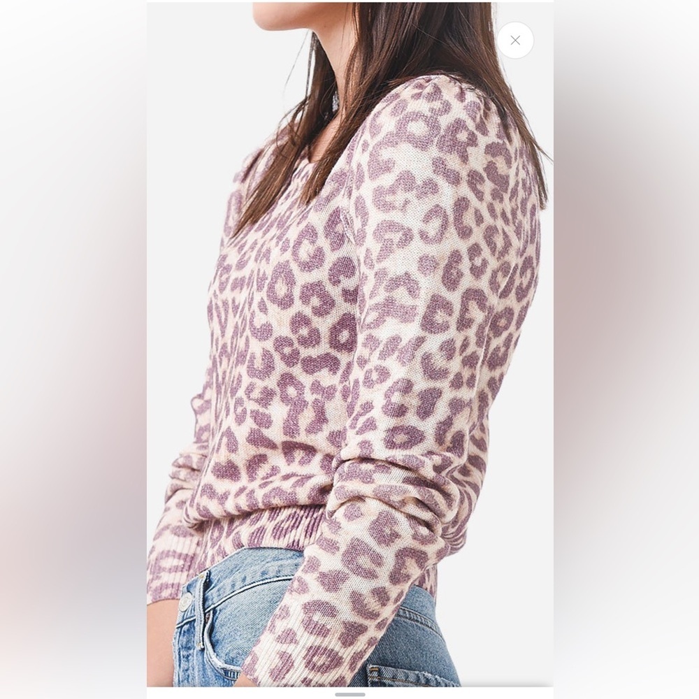 LoveShackFancy Margarita pullover Size S Taupe Skies NWT $395 MSRP - Picture 4 of 9